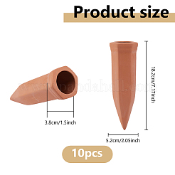 赤い陶器の貯水器  鉛筆形  サドルブラウン  182x52x53mm  内径：38mm&nbsp;AJEW-WH0816-300