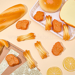 10Pcs 2 Styles Artificial Plastic Fried Chicken Nuggets and French fries Model&nbsp;DJEW-SC0001-25
