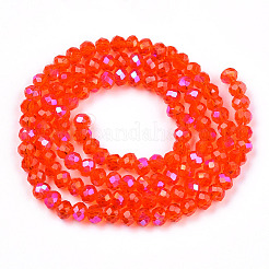 Electroplate Glass Beads Strands&nbsp;EGLA-A034-T4mm-L29