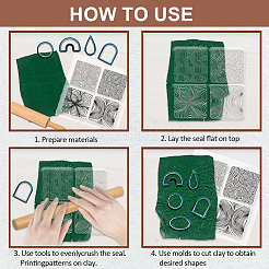 Silicone Clay Texture Mat&nbsp;AJEW-WH0447-041