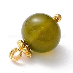 Natural Olive Jade Charms&nbsp;PALLOY-JF01092-04