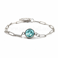 K9 Glass Rhinestone Link Bracelets&nbsp;BJEW-JB05355