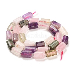 Natural Rose Quartz & Amethyst & Prehnite & Yellow Quartz Beads Strands&nbsp;G-G068-A22-01