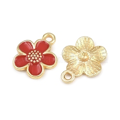 合金エナメルチャーム  花  ゴールドカラー  ミックスカラー  16x13.5x2mm  穴：1.6mm&nbsp;FIND-B059-04G