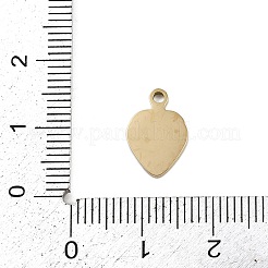 304ステンレススチールエナメルチャーム  ゴールドカラー  苺  13x8.5x1.5mm  穴：1.5mm&nbsp;LS-STAS-I338-01G-04