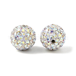 Pave Disco Ball Beads&nbsp;X-RB-Q195-14mm-AB