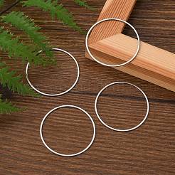 変色しにくい304ステンレススチール製リンクリング  ステンレス鋼色  40x1mm  内径：37.5mm&nbsp;X-STAS-T047-15C