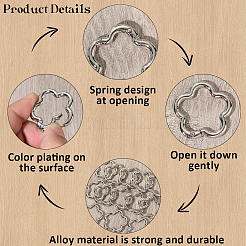 18Pcs Alloy Spring Gate Rings&nbsp;FIND-SC0019-02B