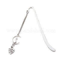 Tibetan Style Alloy Charms Bookmarks&nbsp;AJEW-JK00200