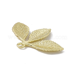 合金ペンダント  リーフチャーム  ライトゴールド  23x31x2mm  穴：1.8mm&nbsp;LS-PALLOY-D014-15A-LG