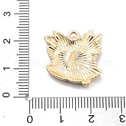 クリスマステーマ合金エナメルペンダント  ライトゴールド  クリスマス鐘  20x20x3mm  穴：3mm&nbsp;X1-ENAM-D060-04C