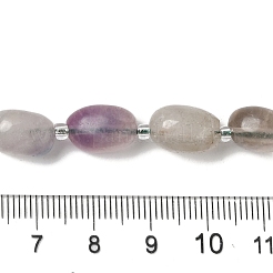 天然石蛍石ビーズ連売り  シードビーズで  ナゲット  タンブルストーン  6.5~12.5x6.5~13x6~15mm  穴：1.2mm  約34個/連  14.96''（38センチメートル）&nbsp;G-Q169-E07-01