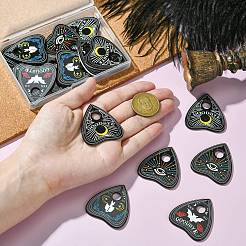 20 個 4 スタイルハロウィンアクリルパーツ  タロットと桃  混合図形  39.5x38x2.5mm  穴：1.4mm  5個/スタイル&nbsp;OACR-CJ0001-94