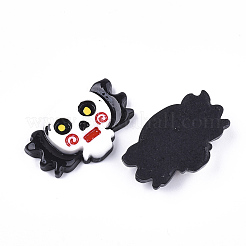 樹脂カボション  ハロウィン吸血鬼  ブラック  19.5~20.5x30~30.5x5~5.5mm&nbsp;CRES-T013-07A