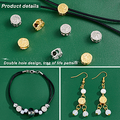 40Pcs 2 Colors Alloy Spacer Beads&nbsp;FIND-PH0005-95