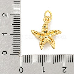 Rack Plating Brass Micro Pave Cubic Zirconia Pendants&nbsp;KK-K341-57G