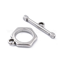 304 Stainless Steel Toggle Clasps&nbsp;STAS-I190-17AS
