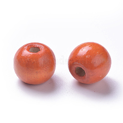 Dyed Natural Wood Beads&nbsp;WOOD-Q006-12mm-09-LF