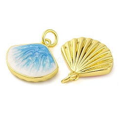 Brass Enamel Pendants&nbsp;KK-S401-11G