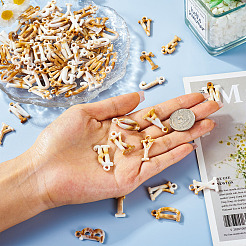 150グラムのアクリルパーツ  天然石風  文字L  25~26x11.5~15x3mm  穴：2.5mm  150 G /セッティング&nbsp;OACR-TA0003-03B