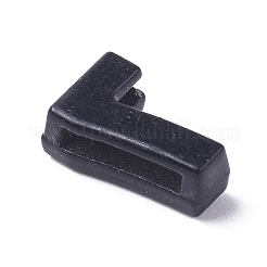 合金ラインストーンスライドチャーム  スプレー塗装  個性的ジュエリーブレスレット用  ミックスカラー  NUM。7  11x7x4.5mm  穴：8x1.5mm&nbsp;PALLOY-WH0070-23G