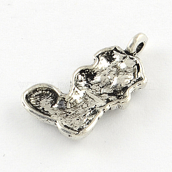 Tibetan Style Christmas Socks Alloy Pendants&nbsp;TIBEP-Q050-24AS-RS