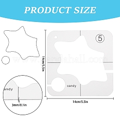Transparent Acrylic Sewing Template&nbsp;DIY-GF0002-91