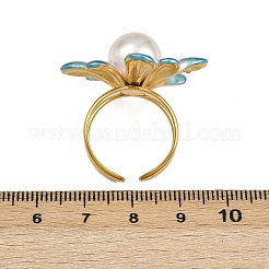 304 Stainless Steel Open Cuff Rings for Women&nbsp;RJEW-A081-04G