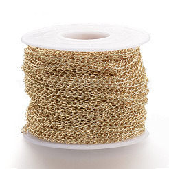 Soldered Brass Curb Chains&nbsp;KK-S332-12G