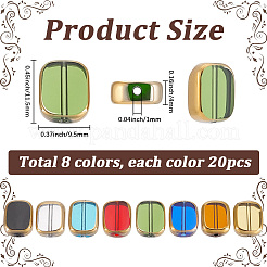 160Pcs 8 Colors Transparent Handmade Lampwork Beads&nbsp;LAMP-SC0001-85