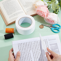 ナイロン防水修理粘着テープ  涙の修復  亀裂  ＆リーク  バックパック用  テント  日除け  インフレータブルマットレス  ホワイト  50mm  45m / pc&nbsp;AJEW-WH0542-022B
