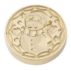 Christmas Series Wax Seal Brass Stamp Head&nbsp;LS-AJEW-M037-01G-20