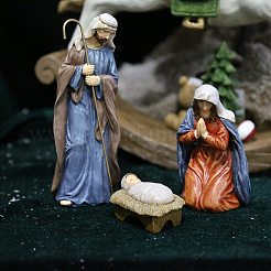 3Pcs Sharprepublic Christmas Nativity Resin Display Decorations&nbsp;PW-WGF29AF-01