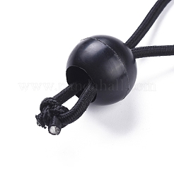 ボールバンジー  コードを結ぶ  タープ用  キャノピーシェルター  壁パイプ  ブラック  115x3.5mm  ボール：27x24mm&nbsp;OCOR-WH0052-32A-01