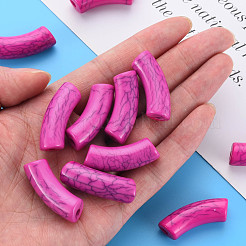 Opaque Crackle Acrylic Beads&nbsp;MACR-S372-001N-002