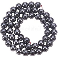 Non-magnetic Synthetic Hematite Bead Strands&nbsp;G-PH0028-8mm-09