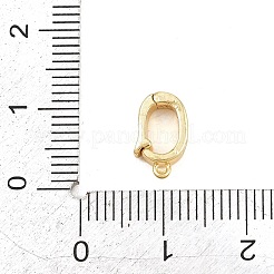 Brass Micro Pave Clear Cubic Zirconia Enhancer Shortener Pendant Bails&nbsp;KK-Z151-02G