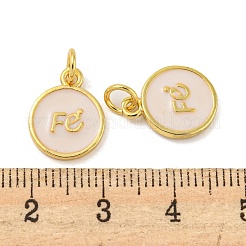 Rack Plating Brass Enamel Charms&nbsp;KK-r153-10G