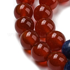 ミックス天然石ビーズ連売り  ラウンド  8~8.5mm  穴：1.2mm  約47個/連  15.12~15.20インチ（38.4~38.6cm）&nbsp;G-C079-A01-02