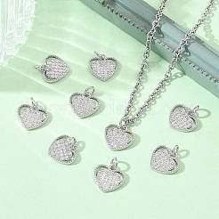 SHEGRACE Valentine's Day Brass Clear Cubic Zirconia Pendants&nbsp;XGRQ3K883-557P