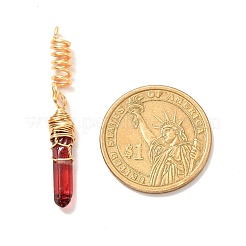 Natural Dyed Quartz Pointed Pendants&nbsp;PALLOY-JF00935