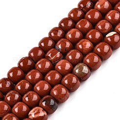 天然石レッドジャスパービーズ連売り  バレル  10~10.5x9~9.5mm  穴：1.2mm  約41~43個/連  14.37~16''（36.5~40センチメートル）&nbsp;G-T138-147