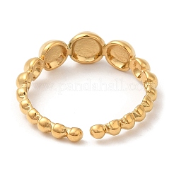 304 Stainless Steel Open Cuff Rings for Women&nbsp;STAS-D085-03G