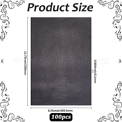 グラファイト転写トレーシングペーパー  長方形  ブラック  298x209.5x0.1mm  100個/セット&nbsp;DIY-WH20058-07B-01