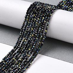 Electroplate Glass Beads Strands&nbsp;GLAA-H021-01A-HP09