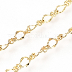 3.28 Feet Brass Figure 8 Chain&nbsp;X-CHC-G007-02G