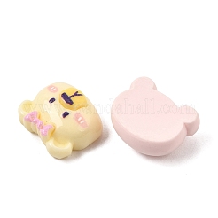 動物の不透明樹脂カボション  ミックスカラー  混合図形  16~20x19~21x8~9mm&nbsp;RE-CBA2F5E-03