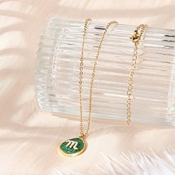 304 Stainless Steel Micro Pave Cubic Zirconia constellation Pendant Necklaces&nbsp;NJEW-R021-01G-06