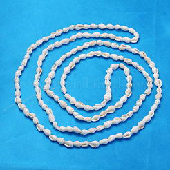 ナチュラルトランペットシェルビーズ連売り  ホワイト  6~13x4~8.5mm  穴：0.5~1mm  約115~160個/連  37~50インチ&nbsp;X-S02KI011
