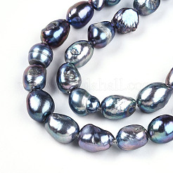 Natural Cultured Freshwater Pearl Beads Strands&nbsp;PEAR-N014-08K-01